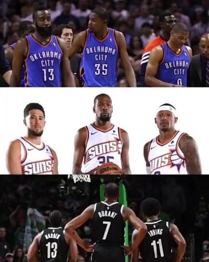 太陽三巨頭徹底失??？美媒：杜蘭特的三巨頭球隊(duì)總是一樣的結(jié)局？